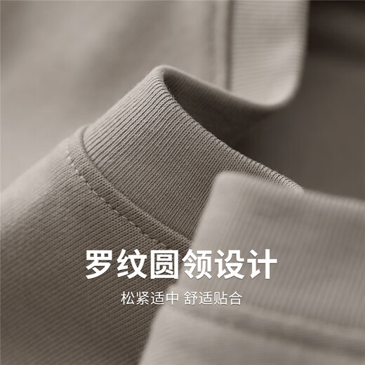 Dancing with Wolves [7A Antibacterial] Round neck short-sleeved T-shirt for men 2025 summer new solid color casual blew-ice youth top 6099 Khaki 701 S (165)