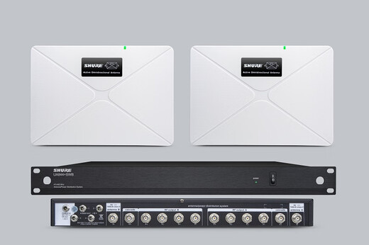 Microphone sans fil extérieur Shure/Shure 844/UA845 amplificateur d'antenne récepteur amplificateur de puissance du signal UA844 (4 voies) antenne omnidirectionnelle à 360 degrés intérieure