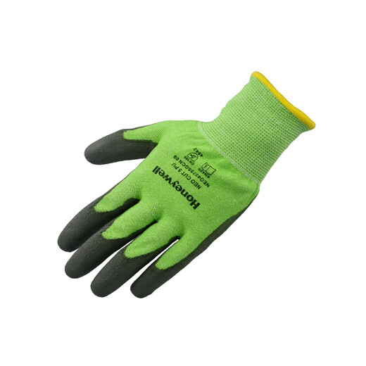 Honeywell Level 5 Cut-Sichthandschuhe PU-Anti-Rutsch-Schicht-Verschleiß-resistenter Handschuhe für mechanisches Schneiden von NEO45755 ANSEL 11-724 [1 doppelt] Verschleiß-resistenten und geschnittenen und geschnittenen und geschnittenen und geschnittenen. Stufe 3 geschnittener 43 l