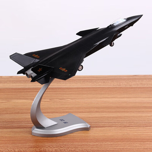 
Not stopped J-20 fighter model alloy simulation military model Zhuhai Air Show retirement souvenir 1:60 black WZHL-15937