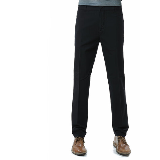 ARMANI/ARMANI EA Herren Eagle Mark Slim Hosen Business Casual Hosen EM001505 AF13784 Schwarz UC001 52