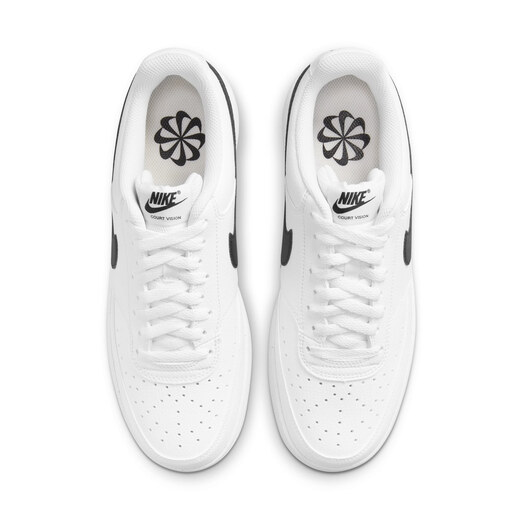 耐克（NIKE）官方COURT VISION LOW男子运动鞋透气板鞋夏季低帮DH2987 101白色/黑/白色 40.5
