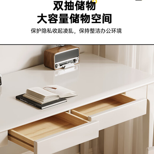 Pengneng all solid wood computer desk small apartment modern table home simple writing desk study table bedroom desk walnut color # desk 120cm*60cm*75cm