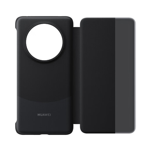 Huawei Original Mate60Pro Mobiltelefon Hülle Lederfall Mate60 Pro+Intelligent Window Flip Protection Case Vollbedeckung Anti-Fall Huawei Mate Huawei Mate60 Pro 丨 60 Pro+Fenster Lederhülle Schwarz