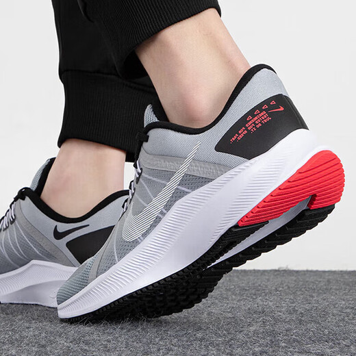 耐克（NIKE）男鞋2025夏季运动鞋RUN SWIFT 2网面透气跑步鞋学生低帮休闲鞋 DA1105-007灰色 44