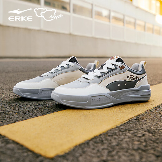 
Hongxing Erke battery panda 4lite board shoes men's shoes 2025 autumn new thick-soled student versatile casual sports shoes men's cyclic gray/microcrystal white/steel gray 42