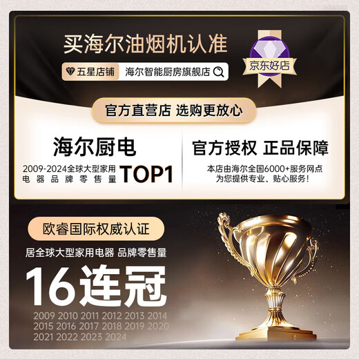 海尔（Haier）抽油烟机家用大吸力顶侧双吸式7字型吸油烟机燃气灶具二件套装家电补贴智家Leader系列PL9721Q 【爆款单烟机】顶侧底5吸 | 超薄机身