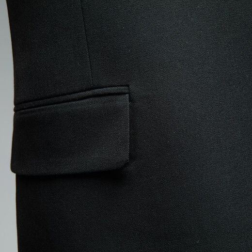 Dibinze large size suit suit men's solid color wedding dress interview business fat man high-end suit black XL