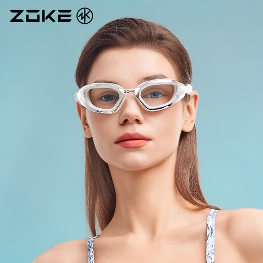 ZOKE adult flat swimming goggles, professional swimming training, HD waterproof, anti-fog, eye-friendly 625501150-1