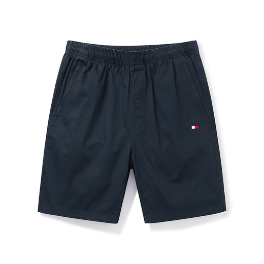 Tommy Bull (Tommybull) Tommy Tommy Sommer Pure Cotton Five Cut Shorts Casual und All-Match Loose Beach Hosen Herren-Trendy 9224 Dunkelgrau + 9215 Blau 2xl (vorgeschlagen 155-175jin [Jin gleich 0,5 kg])