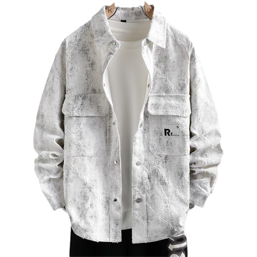 Vestes pour garçons denim printemps et automne Nouvelles chemises pour jeunes vestes pour les élèves de lycée junior et senior.