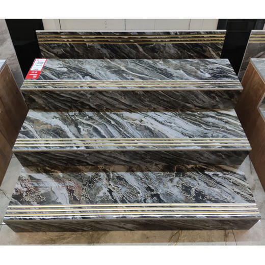 JPHZNB gold-plated cascade stepping bricks, original groove marble integrated cascade Foshan ceramic tiles, Keluojin TJ12808K