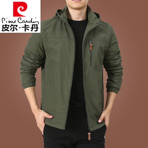 皮尔卡丹（pierre cardin）户外男士外套秋冬季2025新款中年男装秋装上衣服加绒夹克男春秋厚 9898黑色 款 加绒 L