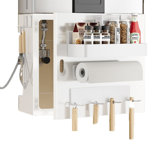 L AMAVO gas water heater shield, door-opening wall-mounted stove, gas pipe shield, decorative shelf, ugly cover, white, open-door model - hole-free and dust-proof, custom-made photo shoot