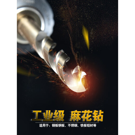 Deli twist drill bit set hand electric drill stainless steel steel metal aluminum alloy drill bit punching impact triangle drill bit 5 pieces twist drill 12mm