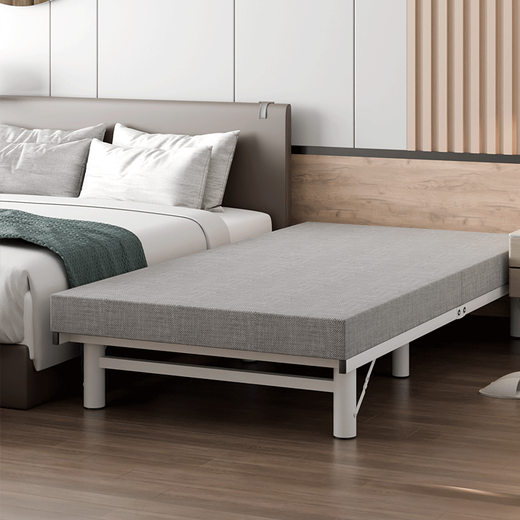 Haolu Export Japaner Klappbett Haushalt Einzelbett Büro Mittagessen Break Bett Hotel Verstärkte Mittagspause Extra Bett blau grau [5 cm Latexpolster] Breite 90* Länge 200 cm