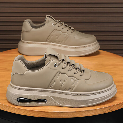 
Xiaohuilijia casual shoes fashionable sports shoes men's shoes 2025 new autumn thick-soled shoes lightweight men's versatile trendy shoes MK878 khaki 39