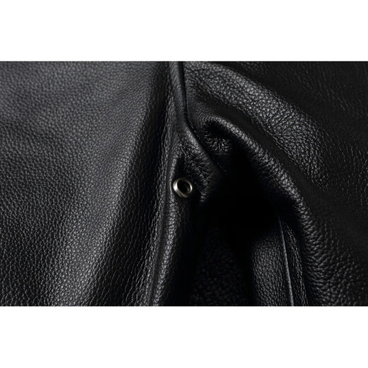 Jeep Spirit Cabeza Cabeza de vaca Cuadro de cuero Genno de cuero genuino Hombres A2 Chaqueta de cuero Piloto Gran tamaño de los hombres Men de algodón Men cómodos y versátil Elegante Línea Blanca y Amarilla Versión 2XL