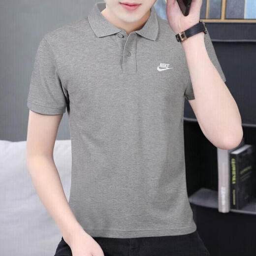 耐克（NIKE）POLO衫男 25夏新款CLUB SS POLO PIQUE纯棉翻领透气POLO短袖 FN3895-063/纯棉/灰色 XL (180) 96A