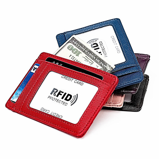 Vanlemn Danemark Antift Brush RFID Ultra-fibre US Dollar Clip European and American Wallet Shield Anti-Demagnetization Card Clip Card Fashion Card Pack Black