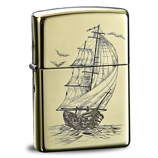 ZIPPO lighter original genuine brass is smooth for elders, customized kerosene windproof official brass is smooth for - stand-alone version DY9902DK