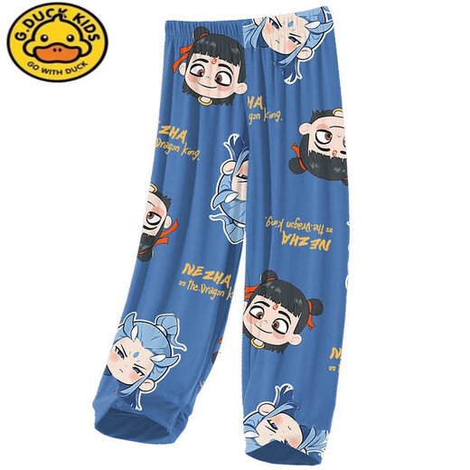 
G. DUCKKIDS children's pajamas little boy modal thin summer boy big children three-piece set home clothes Nezha 2025 new model 1M--ST-12347 110 8 sizes (-)cm