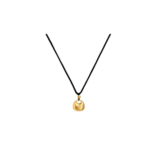Bo Naling Little Fatty Pendant Necklace for Women New Chinese Fashion Light Luxury Niche Clavicle Chain High-end Necklace for Girlfriend Gift Little Fatty Pendant Necklace Black Rope