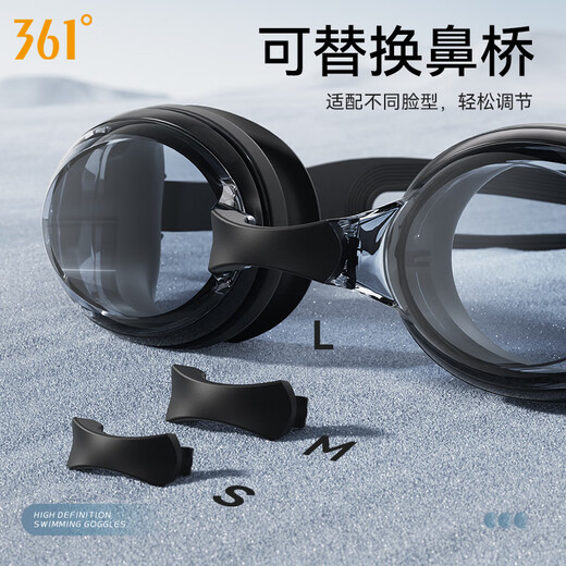 
361 swimming trunks men's swimsuit swim goggles swim cap set fake two pieces anti-embarrassing short-sleeved vacation hot spring swimming equipment