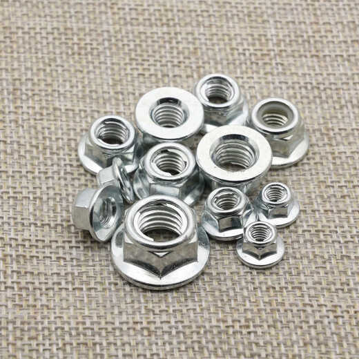 
Kezhitu custom iron galvanized/304 stainless steel hexagonal metal flange anti-loosening nut locking nut GB6183GB6187 nylon flange GB6183