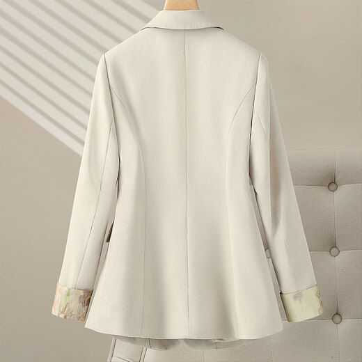 Sibaishe New Chinese Suit 2025 Autumn New Women's Disc Button Lapel Slim Fit Suit Jacket