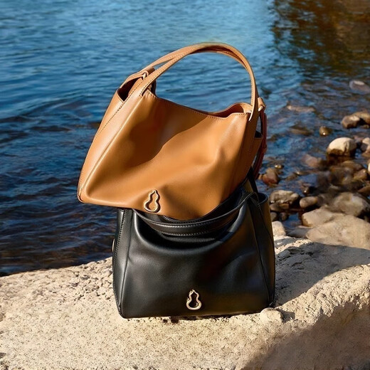 BOYCLN genuine leather large-capacity crossbody bag completes the first-layer cowhide vegetable basket 2024 new shoulder bag Pipa Brown 724