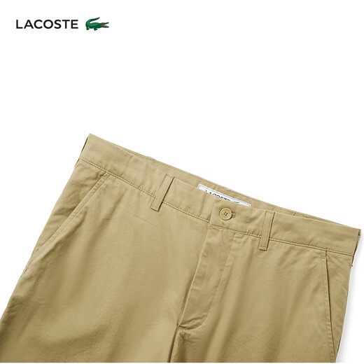 LACOSTE法国鳄鱼男装25春夏新款时尚简约百慕大短裤|FH3562 CB8/驼色 42 M