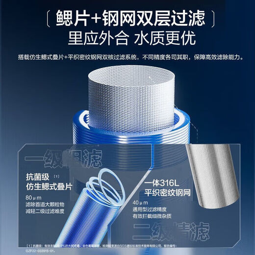 
Angel pre-filter household backwash full copper tap water whole house large flow central water purifier 253*97.5*102 million-way submarine 3527 million-way submarine front + 5 meters 3 submarine
