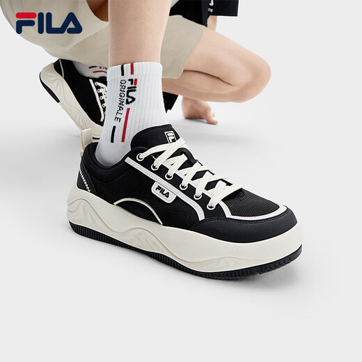 FILA Official Men's Shoes COOKIES Retro Canvas Shoes 2025 Cookie Shoes Fashion Casual Shoes
