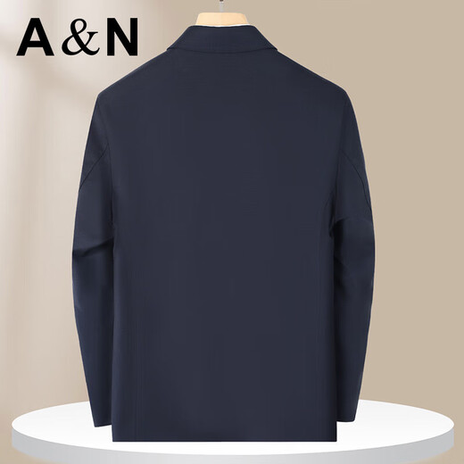 Antonio [High Branch 100% Pireded Wool] Cadre Administrative Cadre Business Jacket Spring and Automne Classic Jacket Men Top Men Men Navy Blue L 50 (175 / 92A)