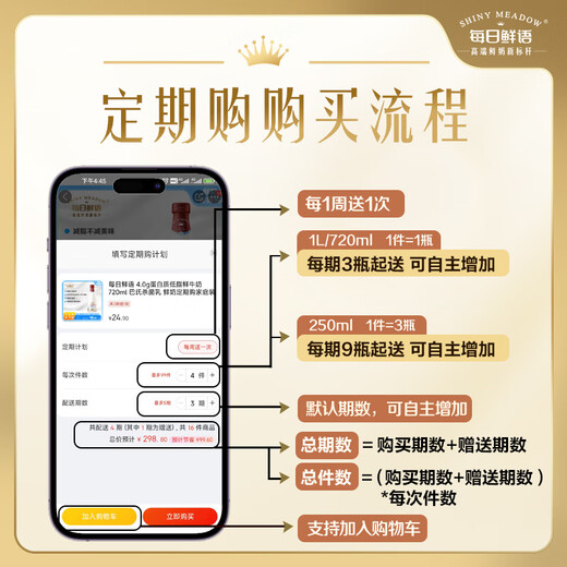 Daily Fresh Words Xiao Zhan recommends 4.0g native protein fresh milk 1L pasteurized fresh milk for regular purchase