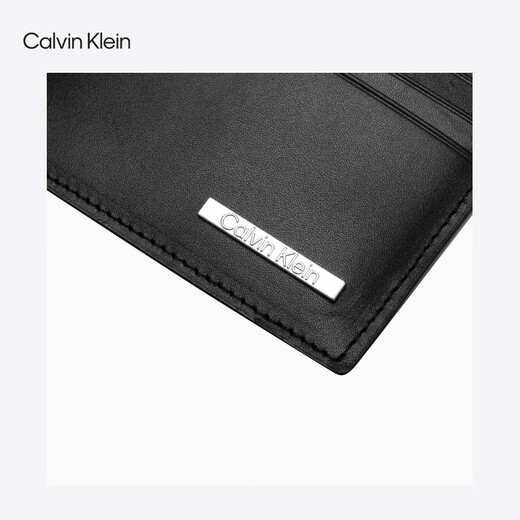 Calvin Kleinjeans 25 Frühlings- und Sommer Neue Herrengeschäft Leisure CK Multi-Card Cowide Leder-Zertifikat-Kartenpackung Geschenk 4D1017G UB1-Space Black 1