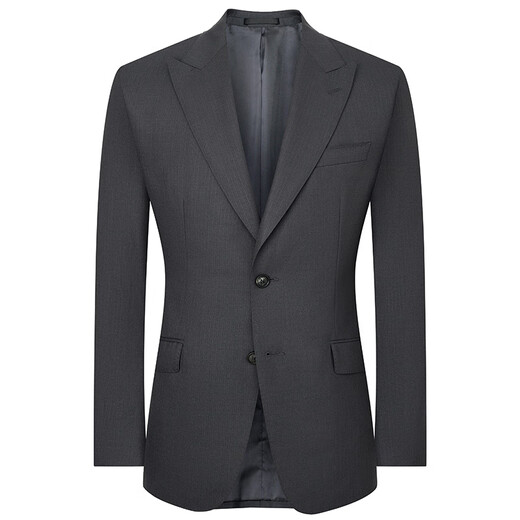Angel Bird Suit Men's Australian Wool Men's Fashionable Formal Wool Suit Jacket Commuting Suit Pants Iron Gray 48 B(175/100) /Please note waist or trousers