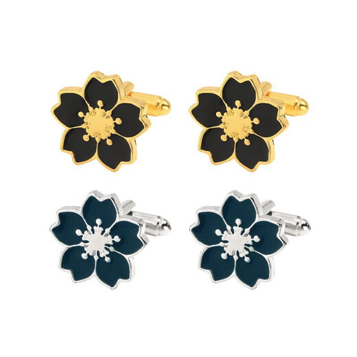 Anst Old Phoenix Gold Store Creative New Fashionable Sakura Cuffe Links Shirt French Business Sleeve Nail's's Women's Collar Buckles B1505SI ALLIAGE