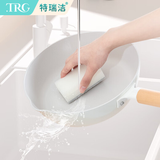 Teruijie Kitchen Dishwashing Baking Soda Sponge Scrubbing Brush Artifact Cleaning Scrubbing Pot Scourge Cloth Double-sided Cleaning Brush Baking Soda Sponge Scrubbing Brush 30 Pieces (1 Pack)