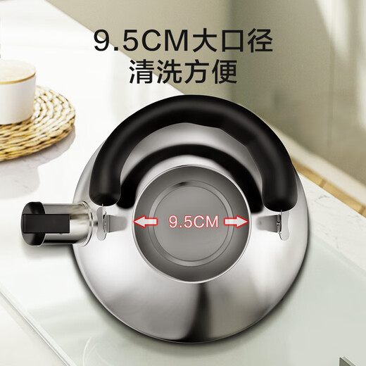 Made in Tokyo, kettle 304 stainless steel open flame household induction cooker large capacity water boiling sound 3L