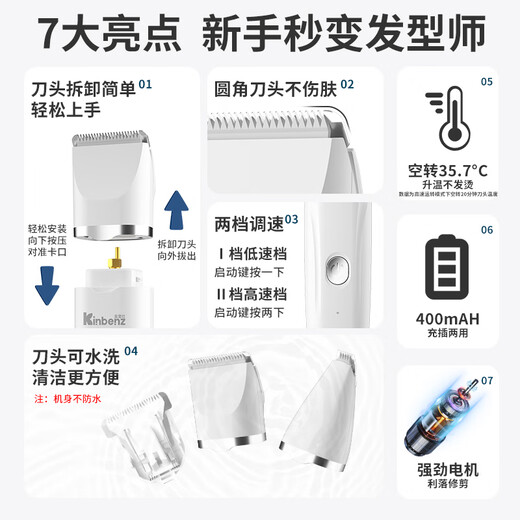 Jinpetshi pet shaver two-in-one dog hair clipper grooming clipper shaving knife cat foot shaver foot hair trimmer