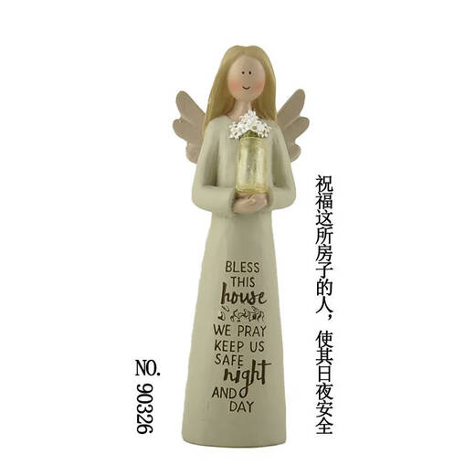 咏幻每件都有特殊意义纯手工人物可爱天使桌面摆件居家装生日礼物 乳白色 13379
