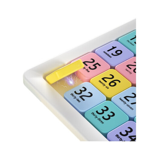 Baby Fun Magnetic Version Digital Huarong Road 8*8 Macaron Buntes Spielzeug Geburtstagsgeschenk -Tutorial