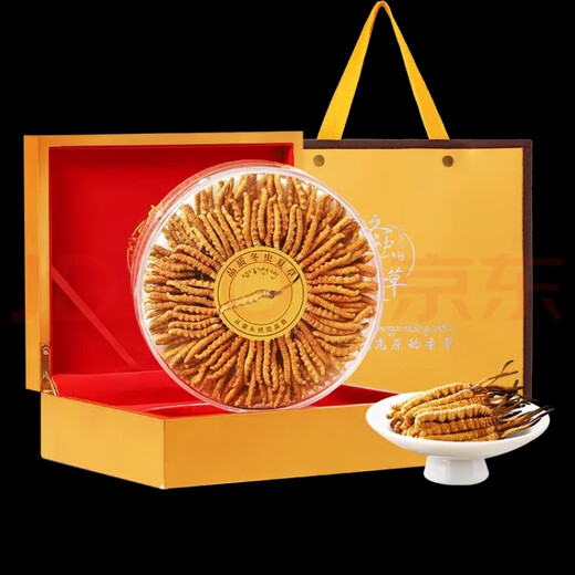 Cordyceps sinensis (SF Express Direct Delivery) Tibetano a gran altitud Cordyceps sinensis Regalo de regalo Atmosférico y de alta gama Nago Cordyceps sinensis 0.6 gramos de 100 piezas Pack 5 piezas