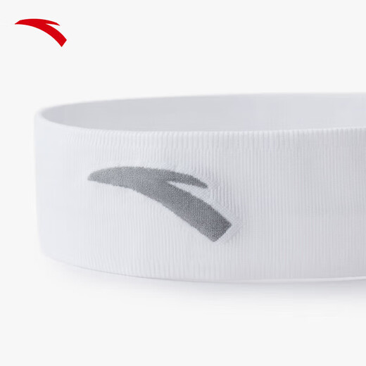ANTA headband for men and women 2025 running non-slip lightweight breathable sweat-absorbent sweatband sports headband Pilates headband scarf high elasticity soft white-2