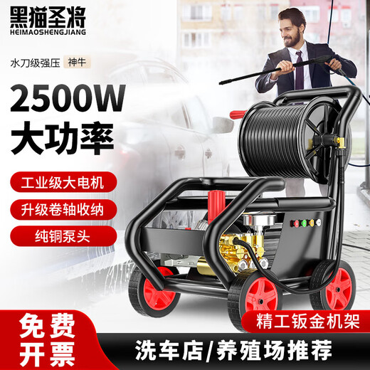 Black Cat Sheng Will Commercial Washing Machine à laver haute pression Machine de lavage haute puissance Lavage de voiture à eau pistole