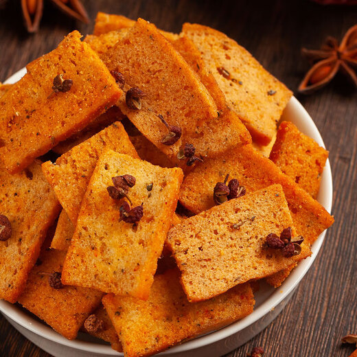 [ *Hot Sales Millionen] Prinzessin Xiangs Pfeffer gedämpfte Brötchenscheiben würziger Geschmack 20 g geröstetes gedämpftes Brötchenscheiben knuspriger Pfeffer-Duftbrötchen Spicy Flair 20g (Event-Version) 4 Beutel *kostenloser kostengünstiger Pack