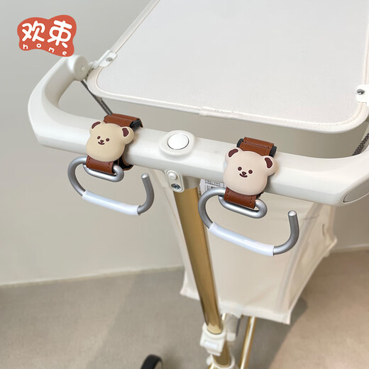 Huanshu bébé poussette de suspension sac bébé marche artefact artefact magique sac de rangement push chariot bébé tissu suspendu sac de téléphone mobile rangement marron