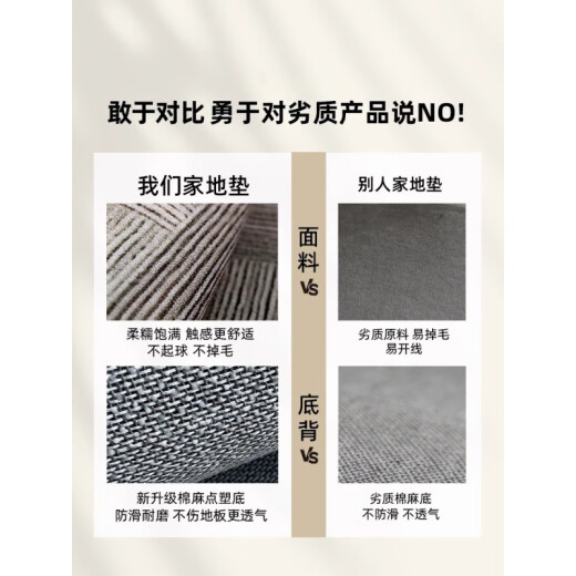 German craft floor mat feels the entrance door foot mat with anti-slip and dirt-resistant door door mat porch carpet Gray-15271 80cm*120cm [small size in the entrance door]